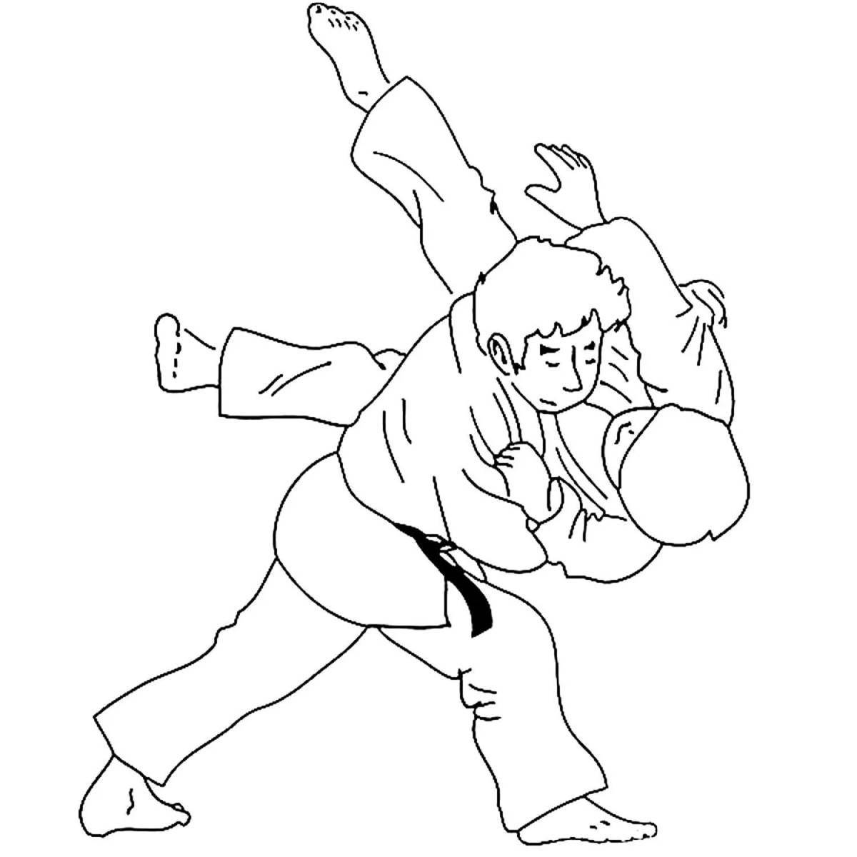 Bright wrestler coloring pages