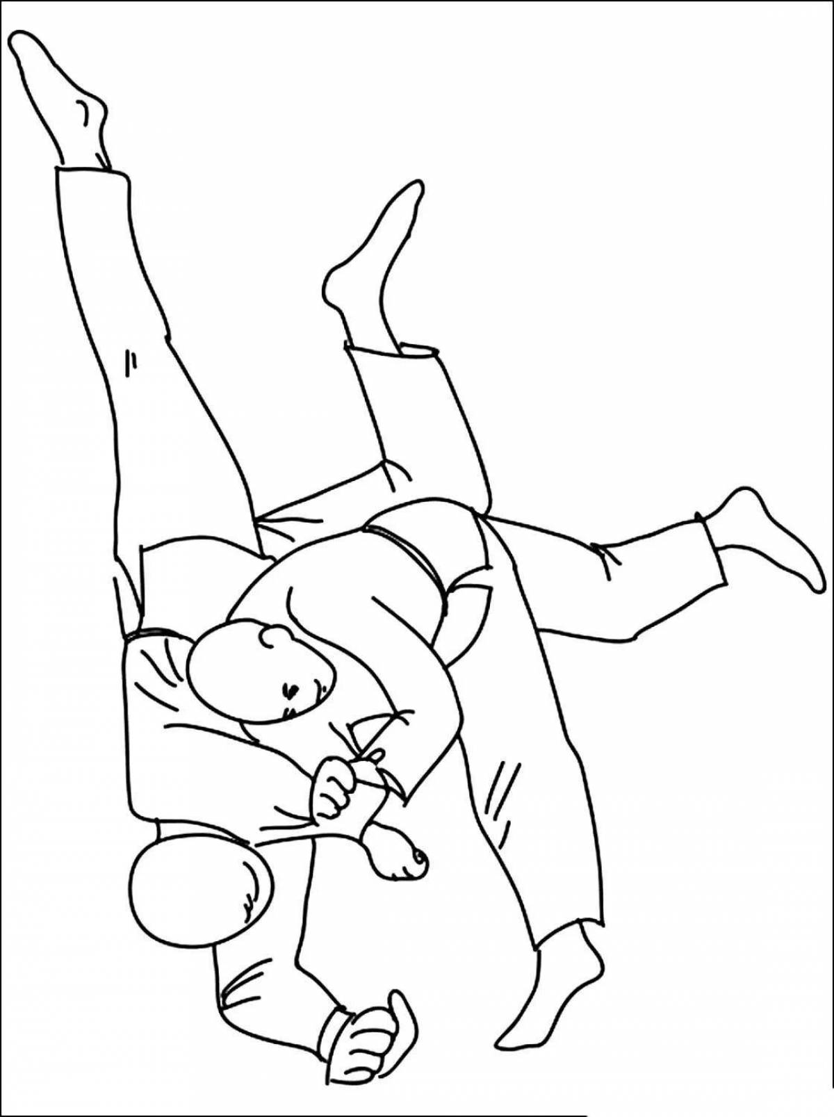 Nimble wrestler coloring pages