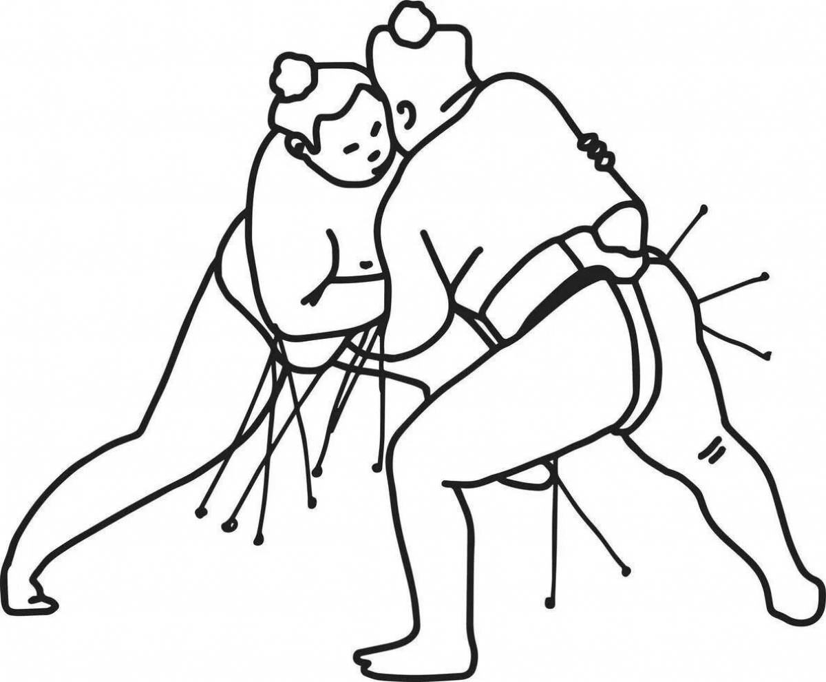 Resistant wrestler coloring pages