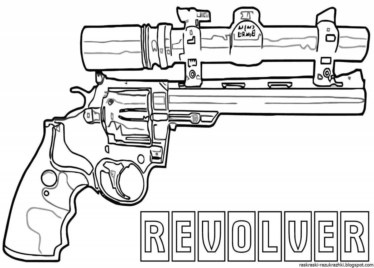 Playful m4a1 coloring page