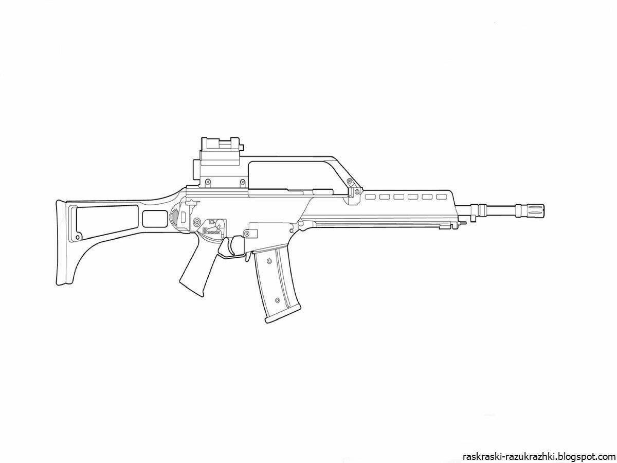 Animated coloring m4a1