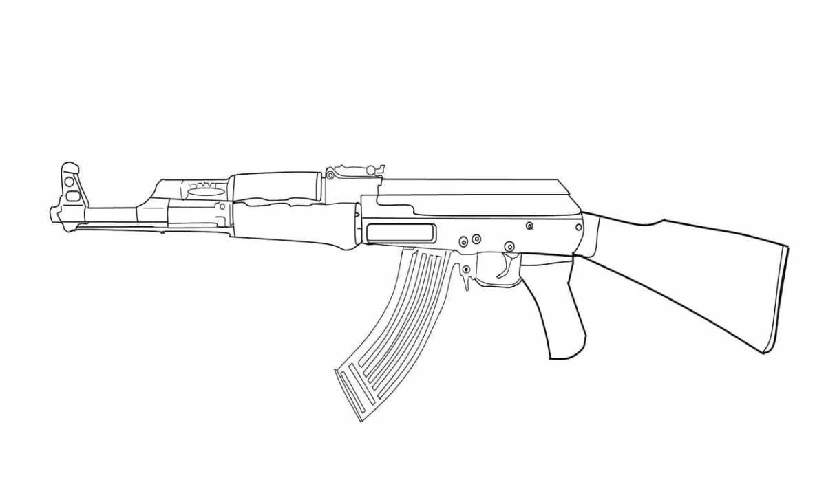 Live m4a1 coloring page
