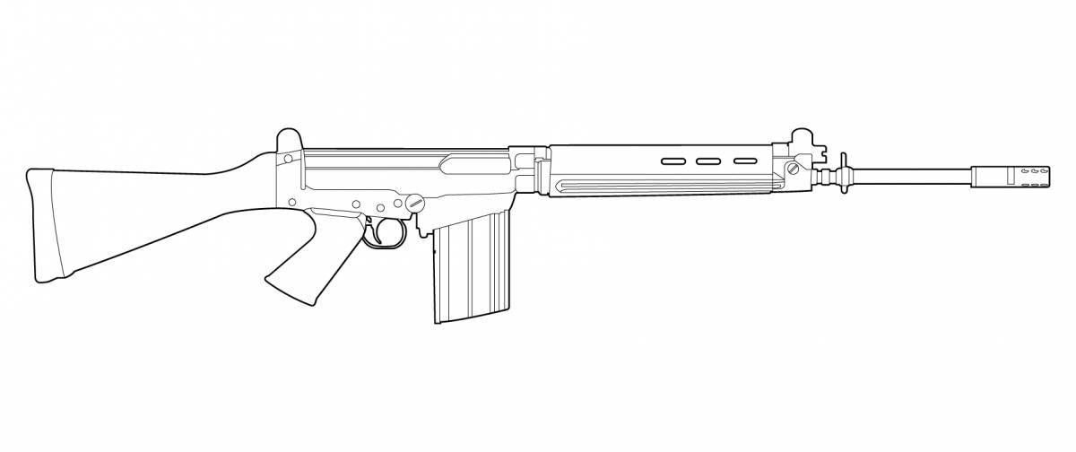 Инновационная раскраска m4a1