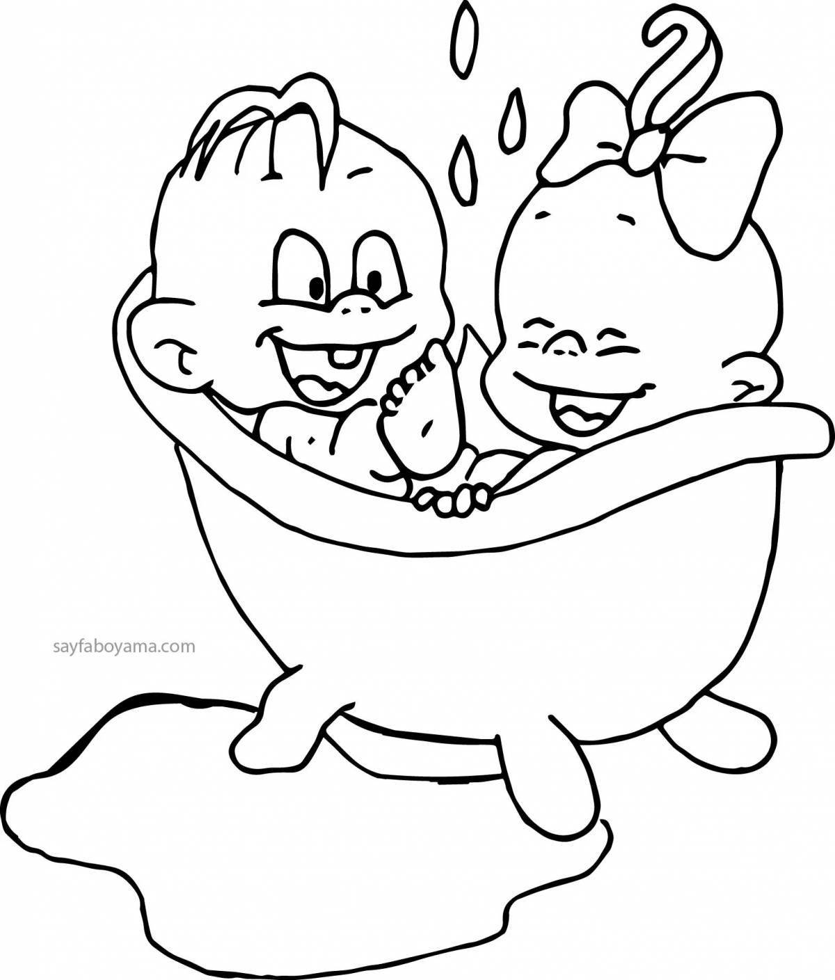 Живая раскраска с арахисом