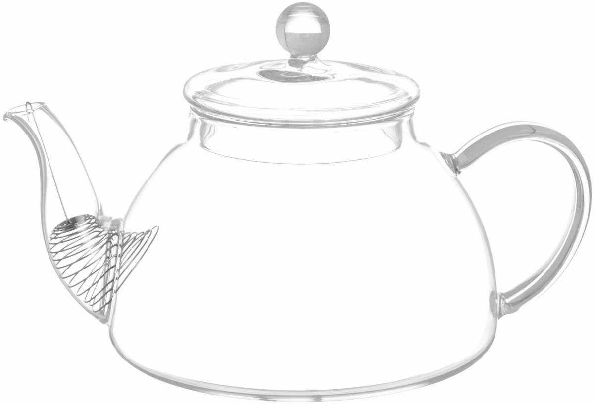 Teapot awesome coloring book