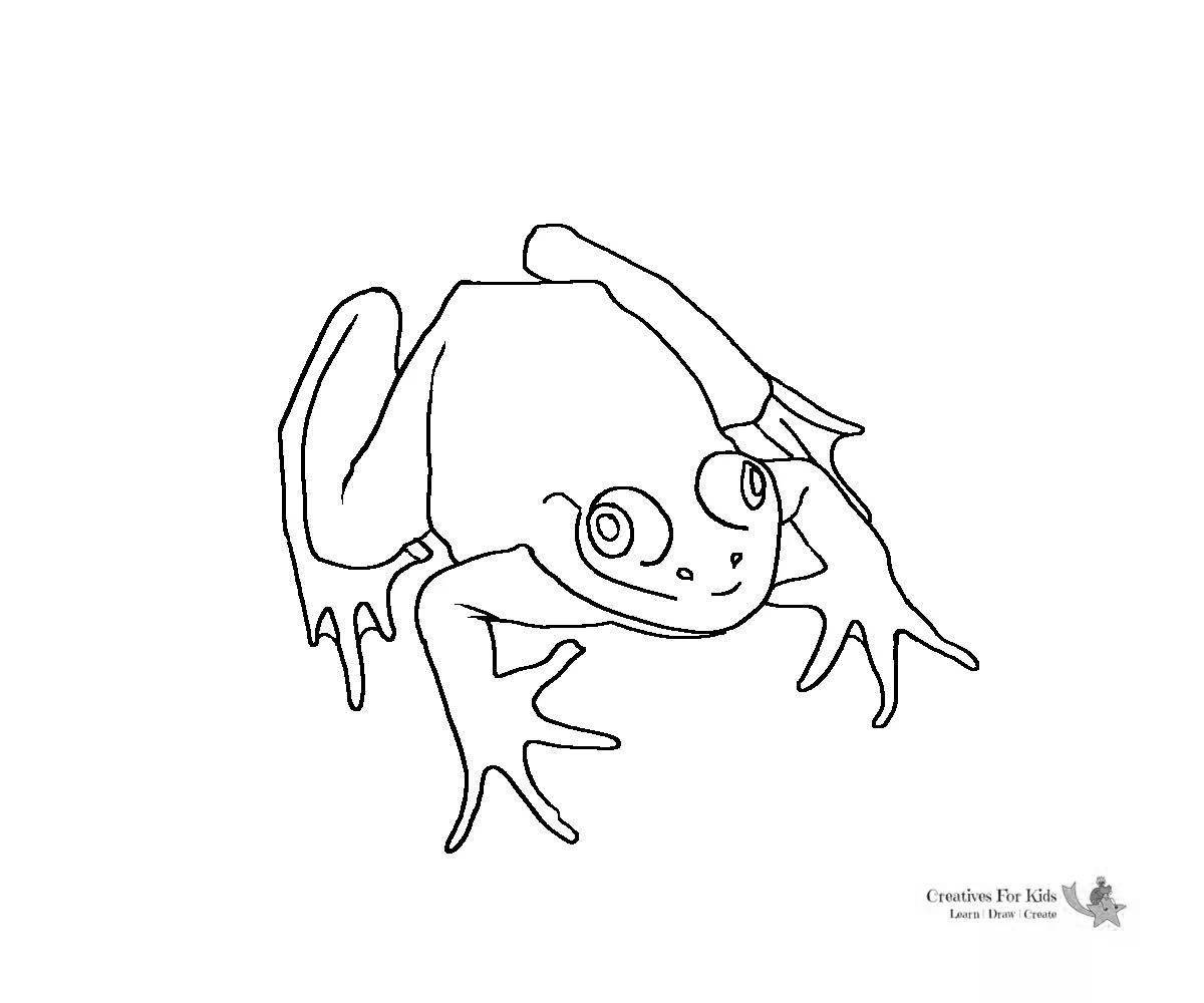 Cute froggy coloring book