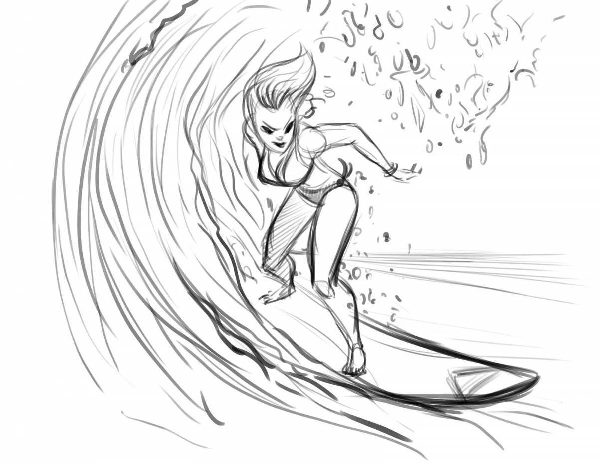 Coloring majestic surf