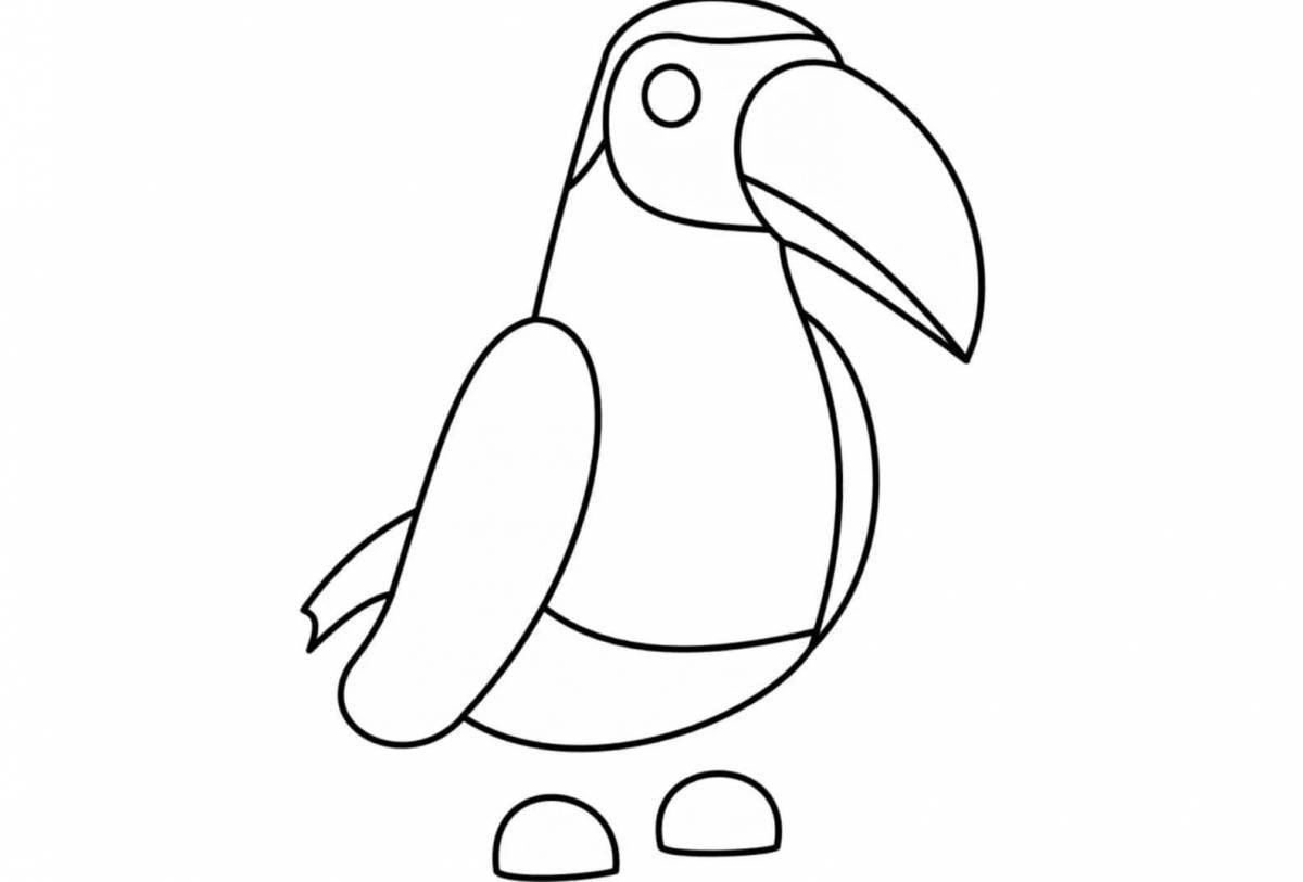 Cute lapwing coloring page