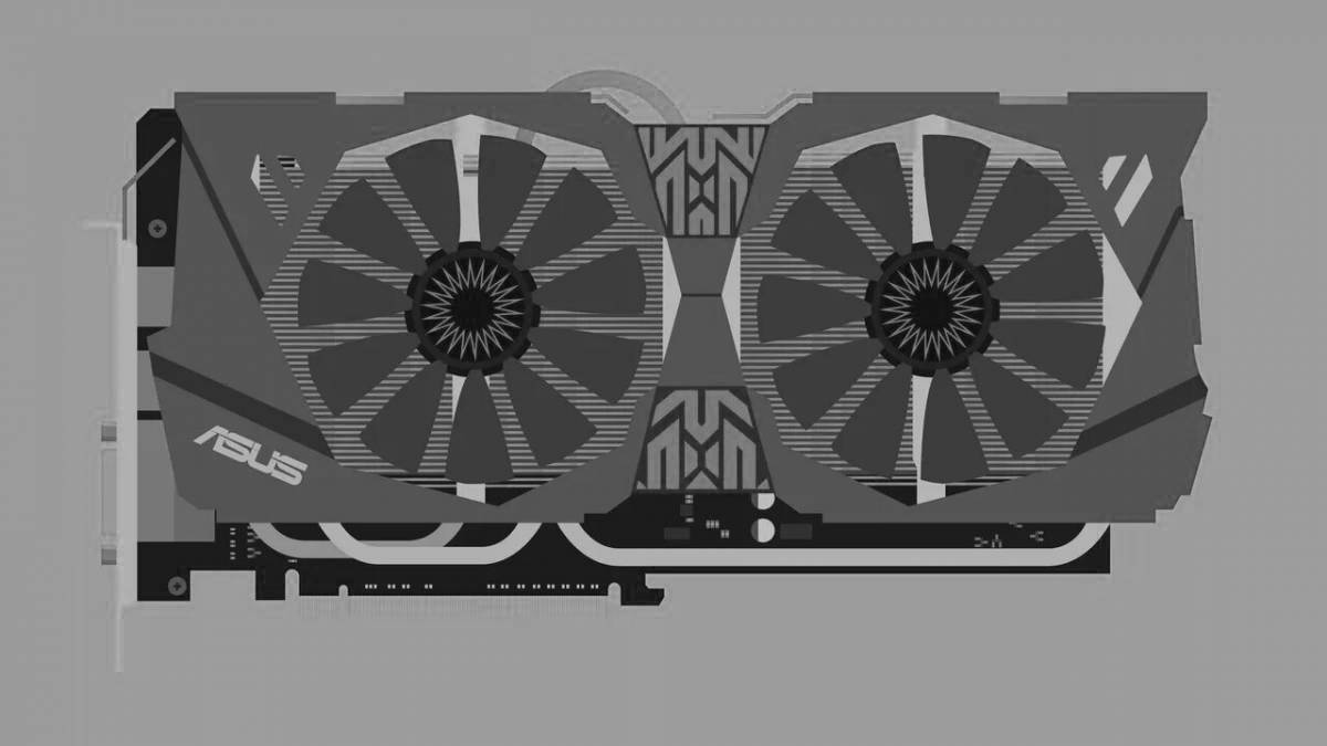 Video card coloring page