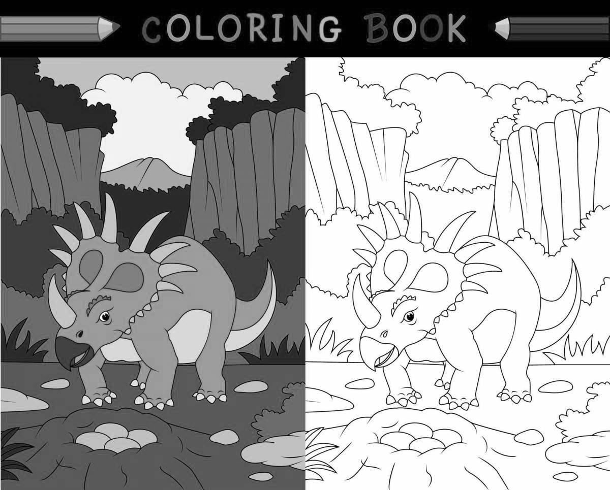 Adorable Styracosaurus Coloring Page