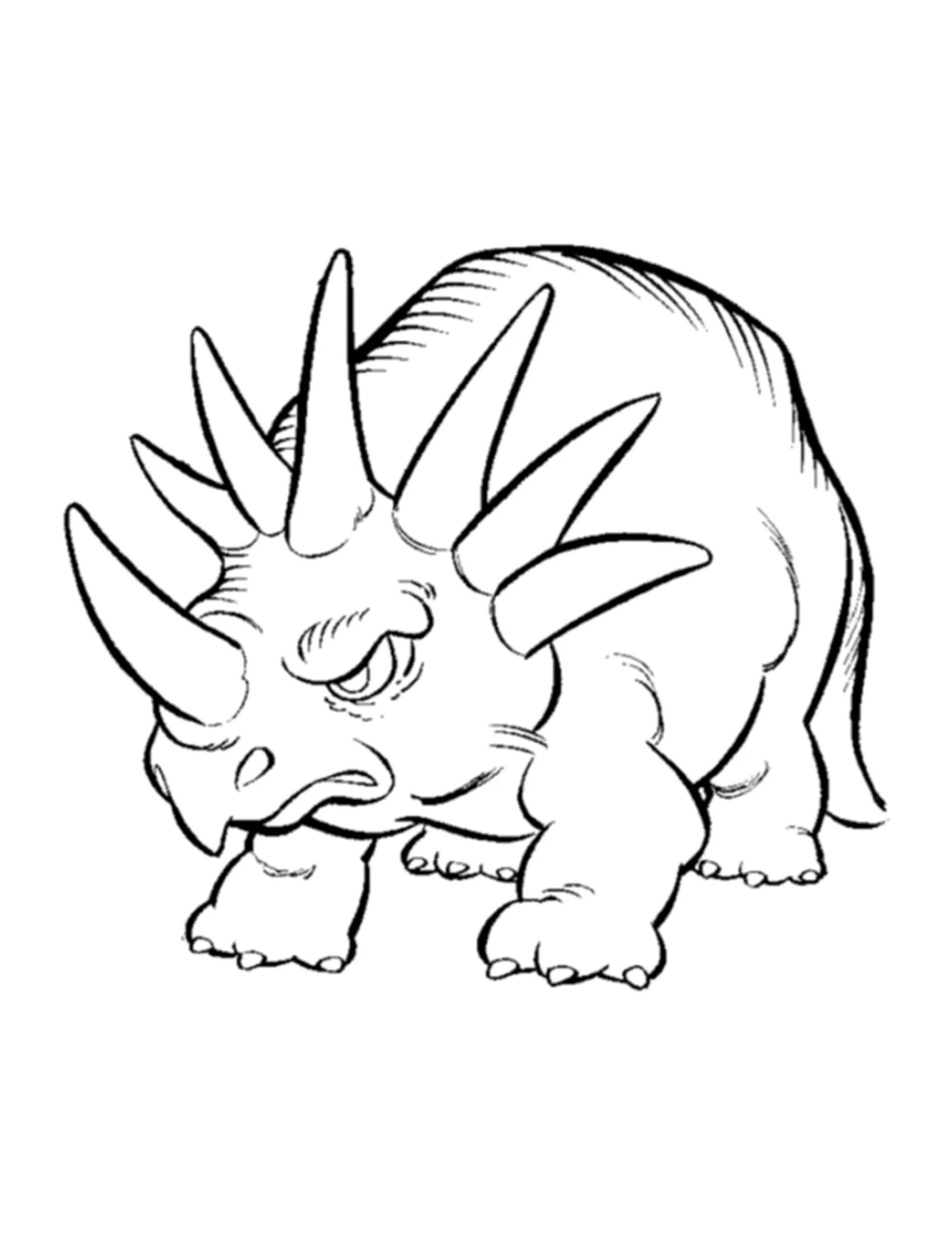 Great styracosaurus coloring page
