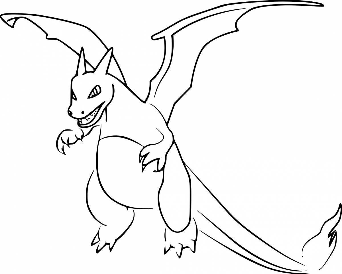 Playful axalotic coloring page