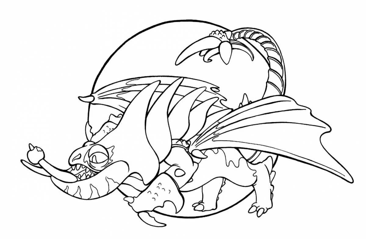 Attractive axalotic coloring page