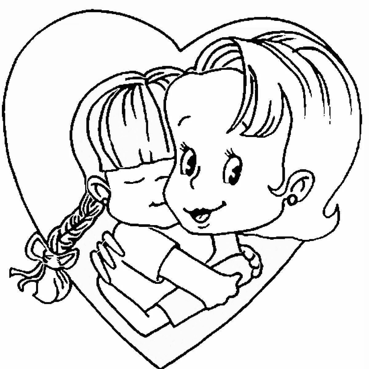 Adorable mommy coloring book