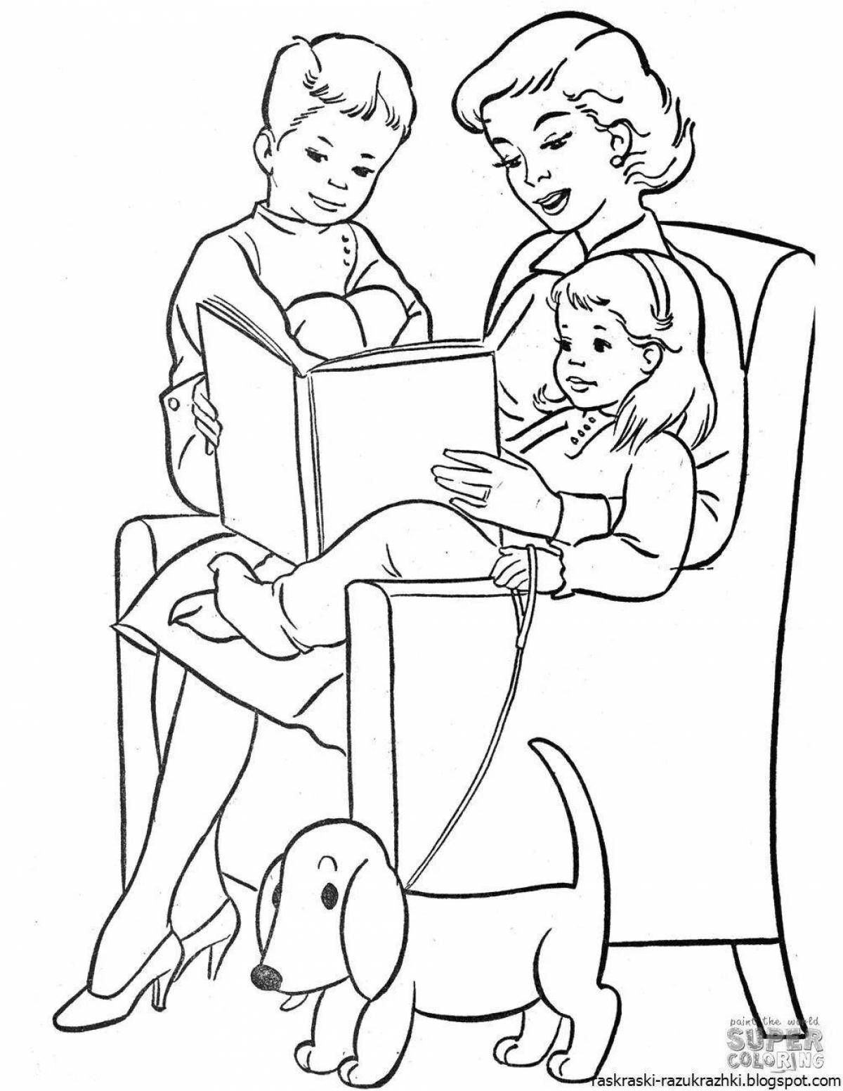 Sublime mommy coloring page