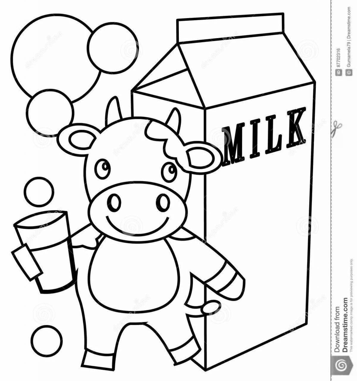 Refreshing advertisement coloring page