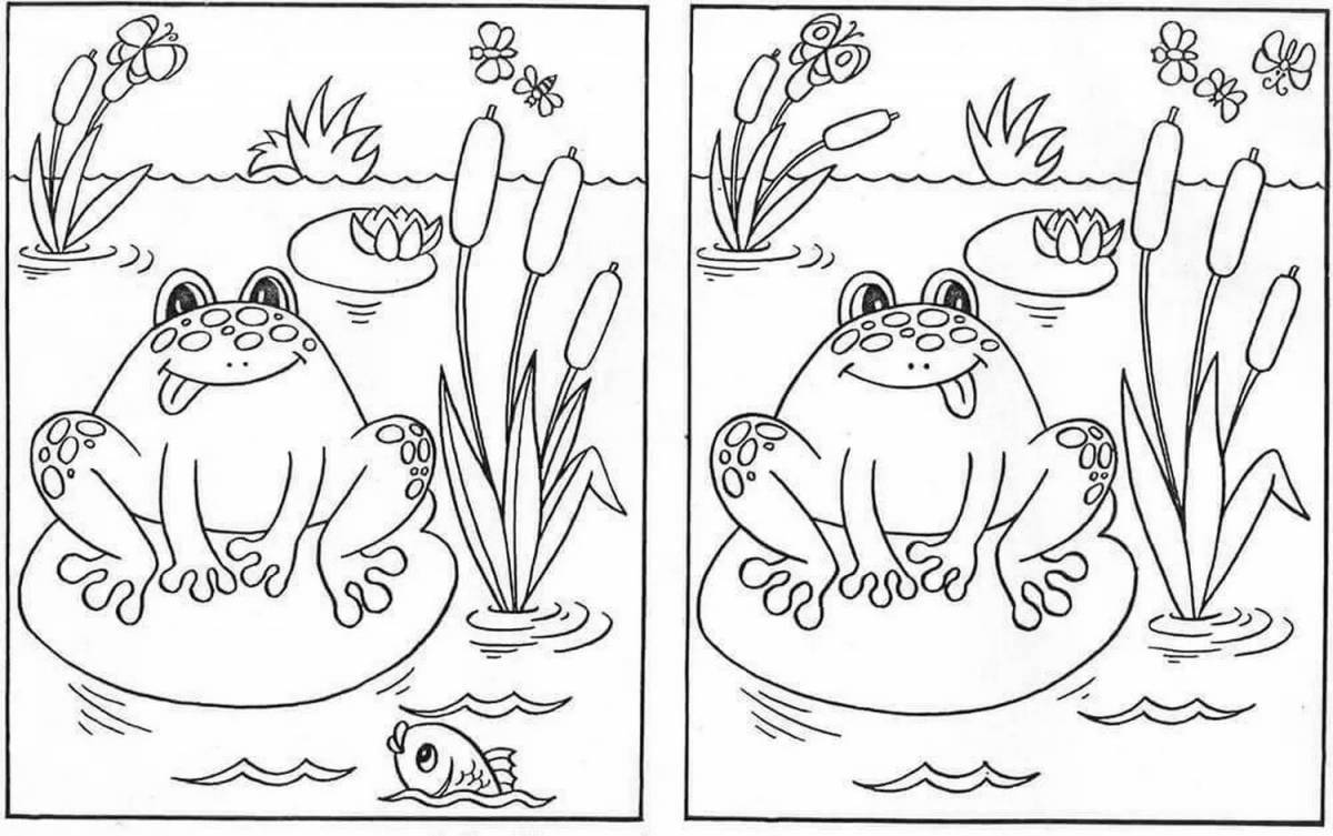 Differences of funny coloring pages