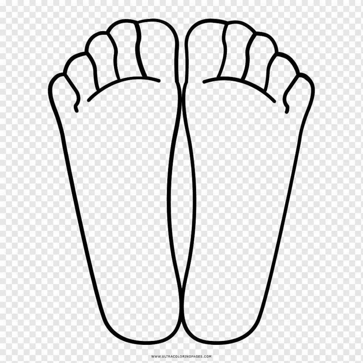 Photo Holiday foot coloring