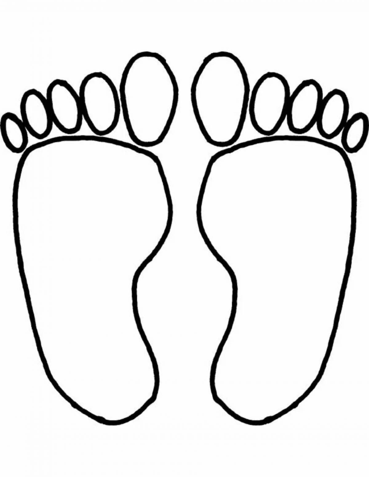 Photo Majestic foot coloring