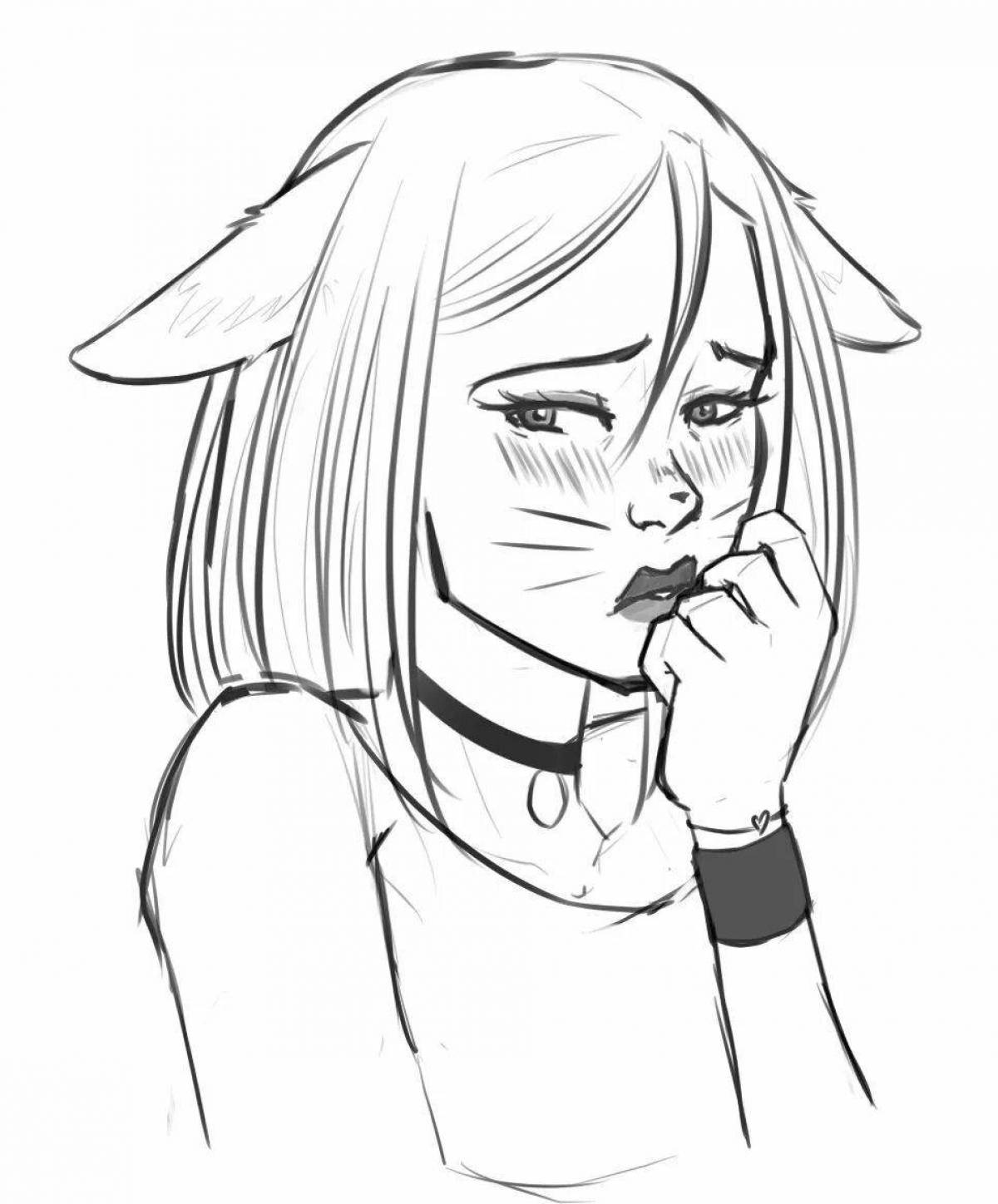 Photo Coloring book sparkling sally