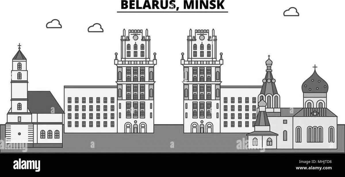 Coloring bright minsk