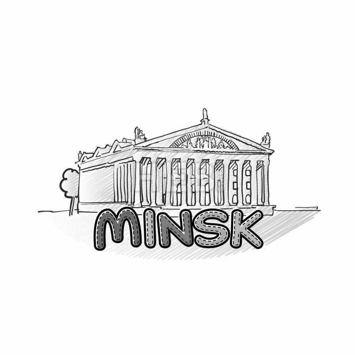 Colouring cheerful Minsk
