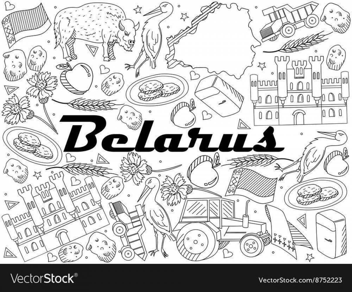 Colouring charming Minsk