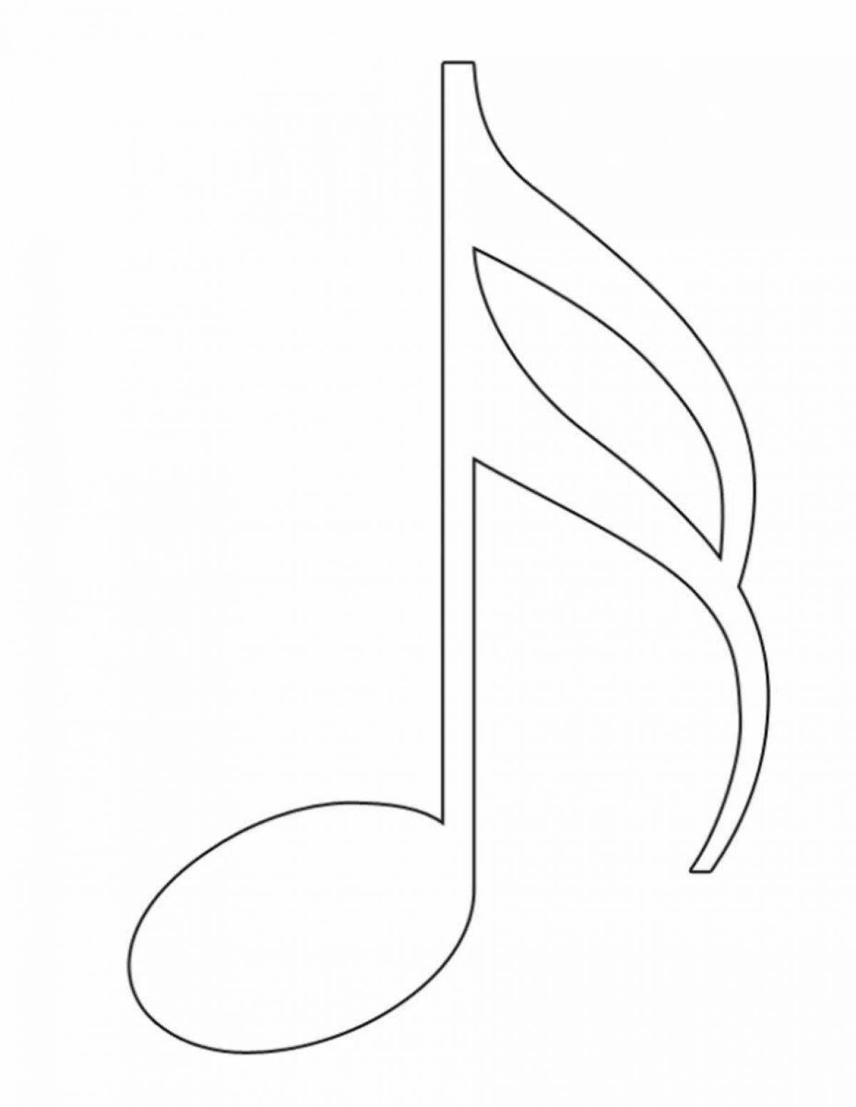 Blissful coloring page melody