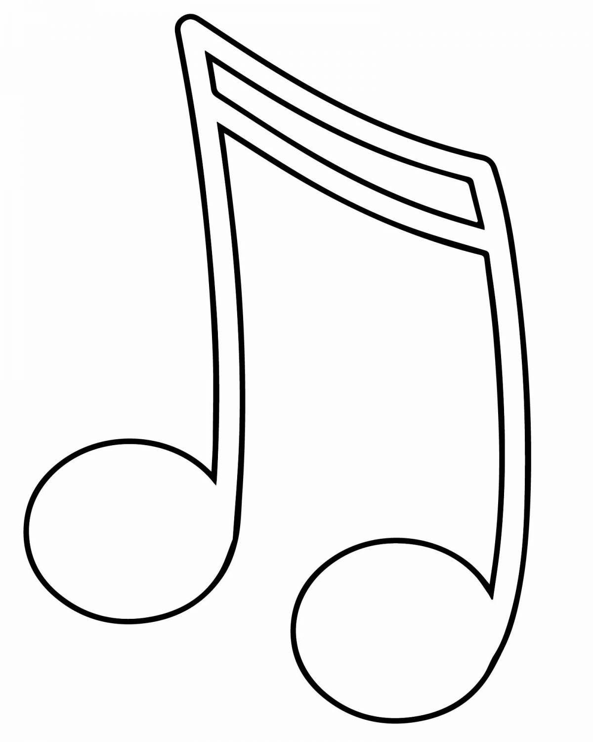 Inspirational coloring page melody