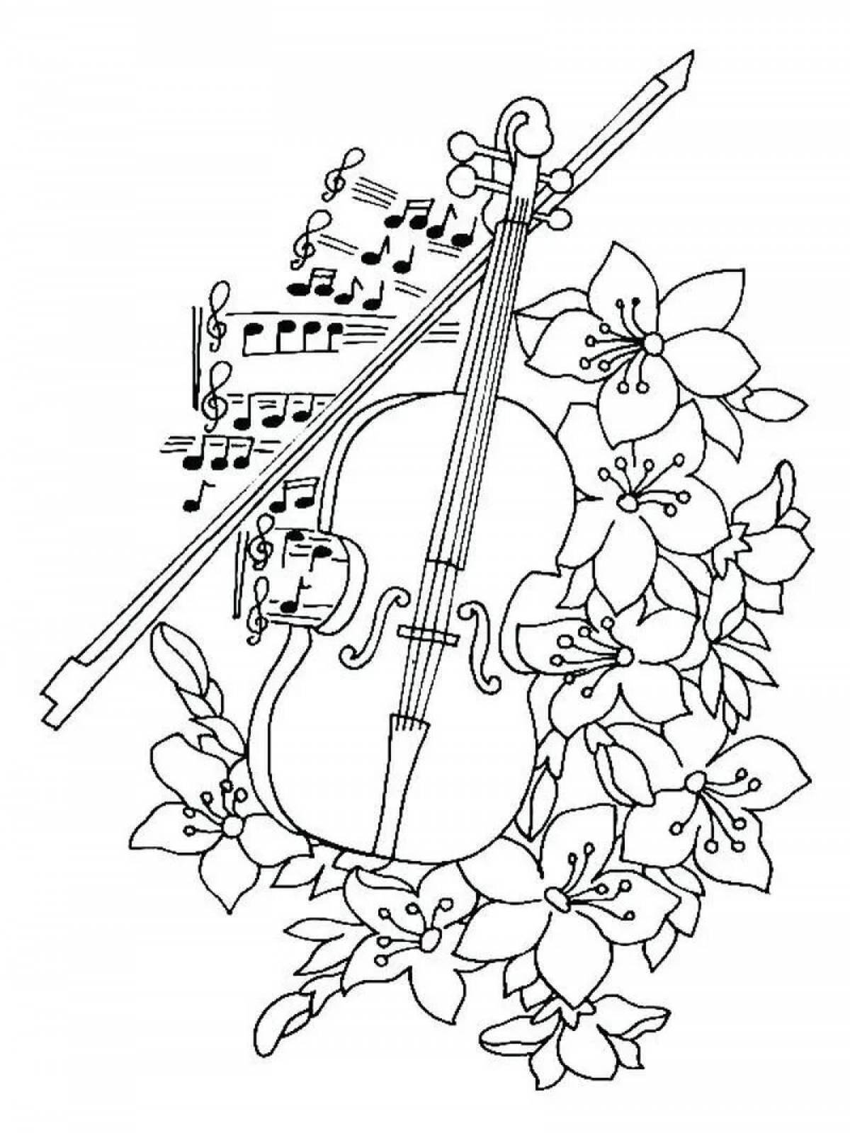 Exciting coloring page melody