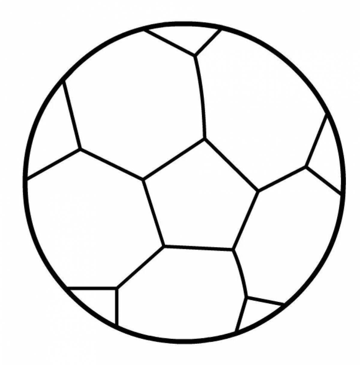 Раскраска игривый мяч