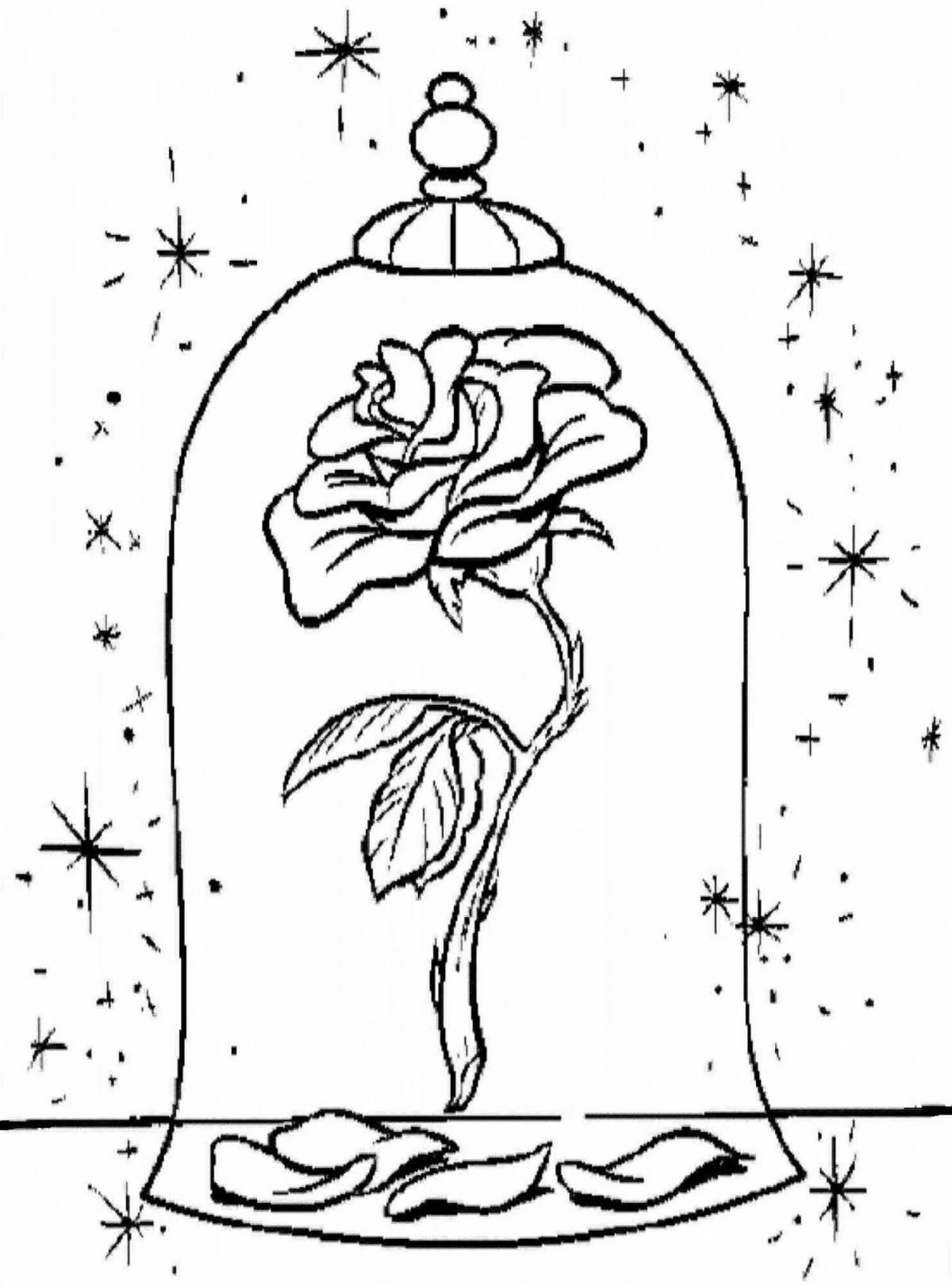 Blissful dew coloring page