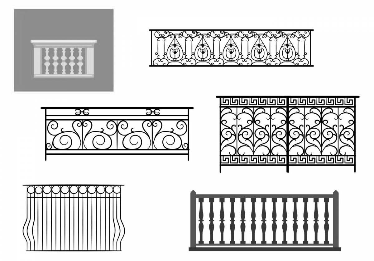 Раскраска буйный балкон