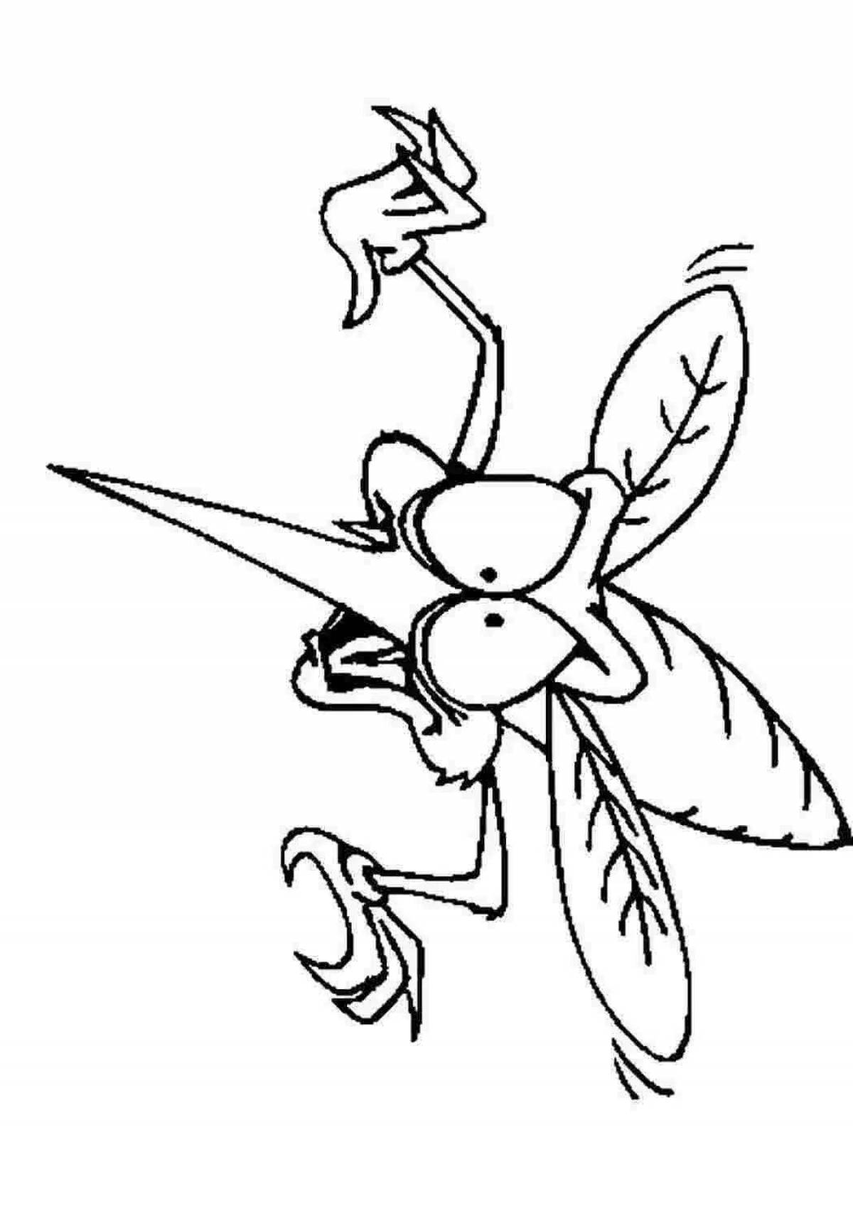 A fun mosquito coloring book