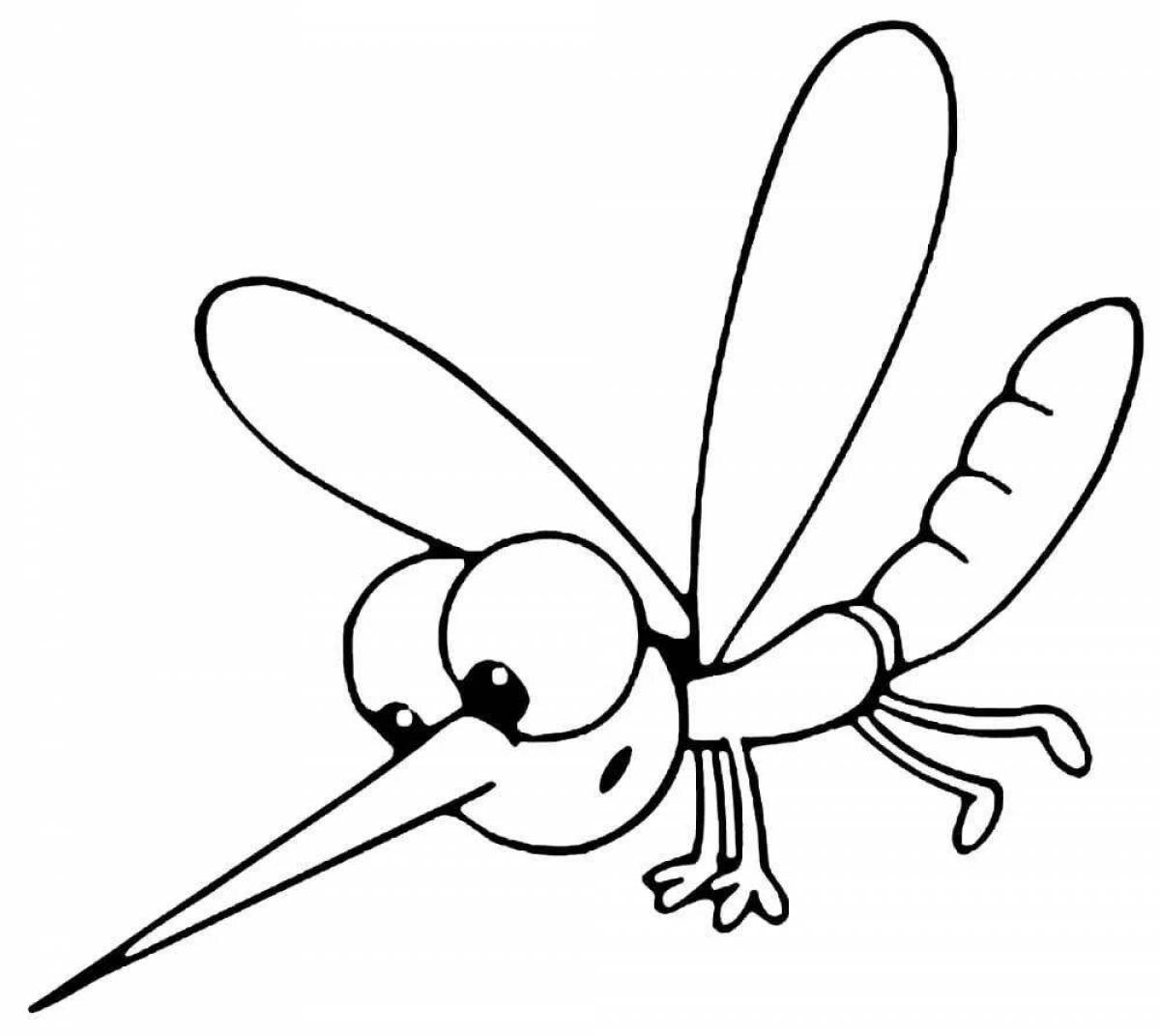 Magic mosquito coloring page