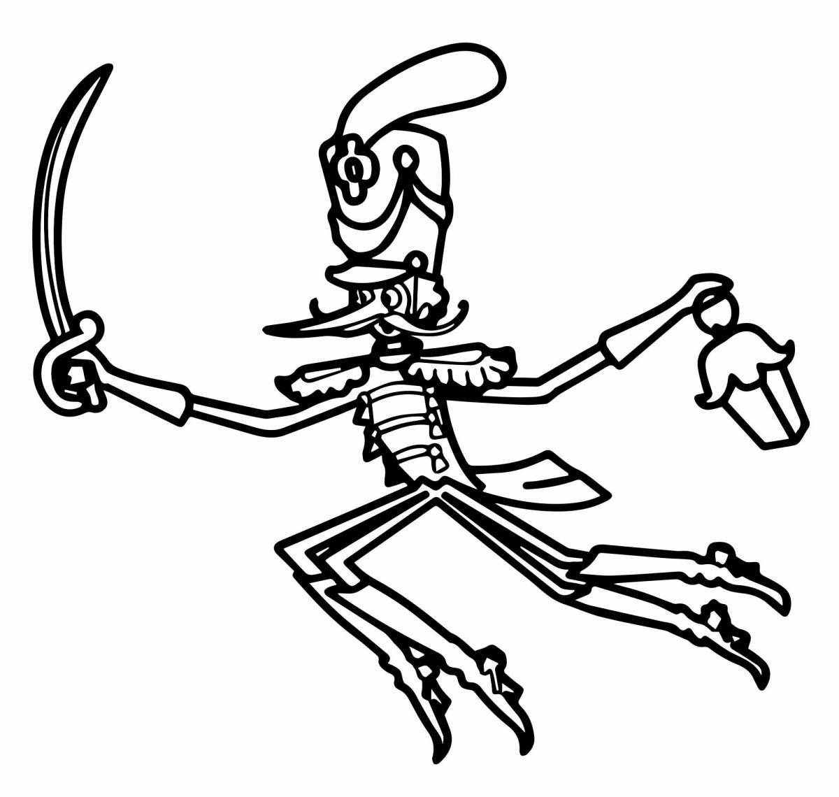 Восхитительная страница раскраски комаров