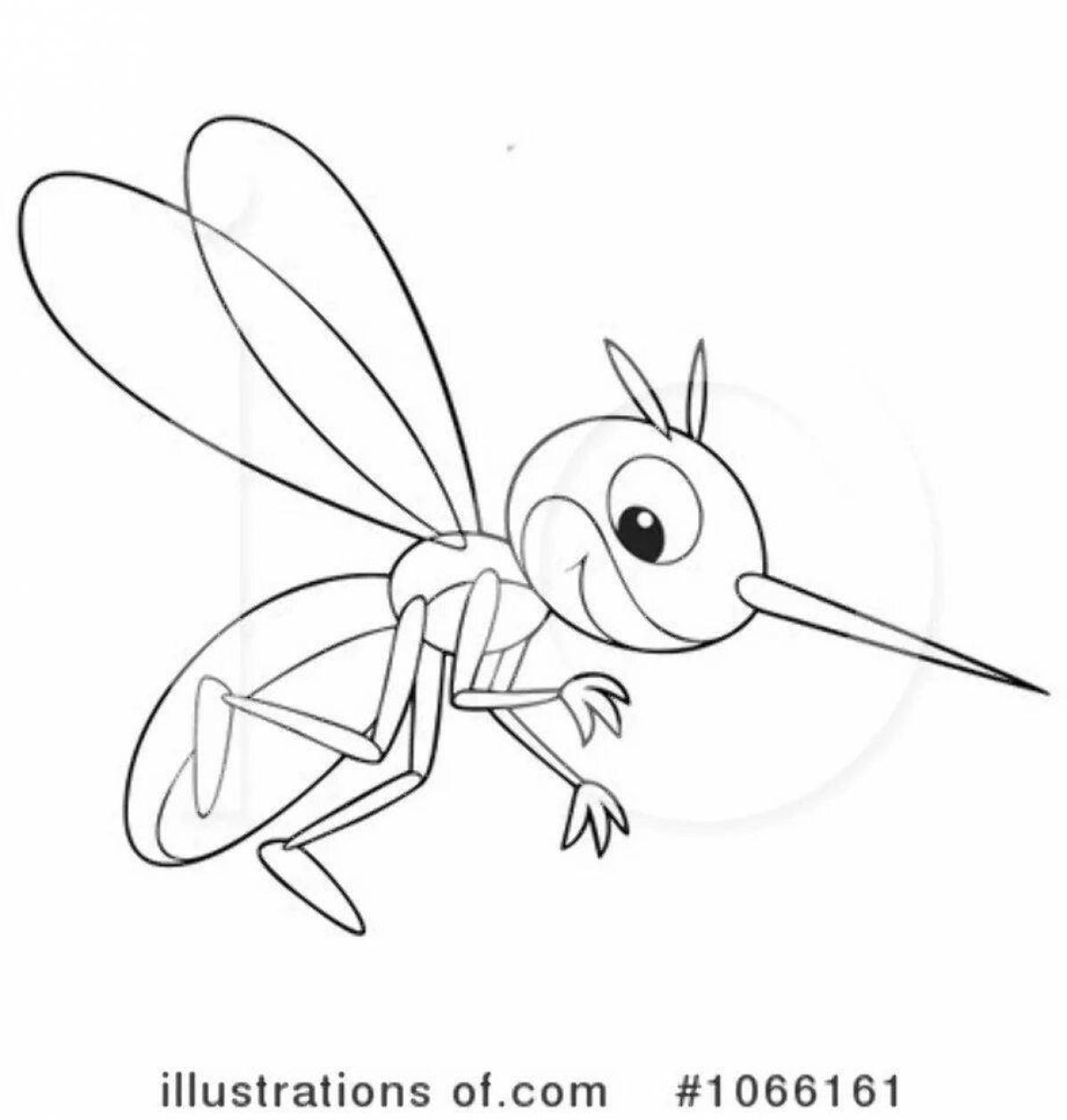 Creative mosquito coloring book