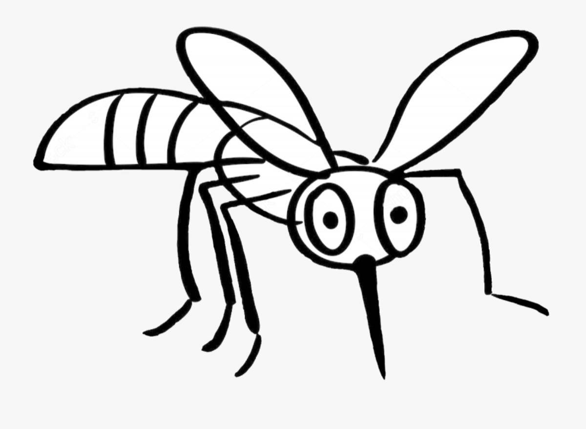Coloring artistic mosquito