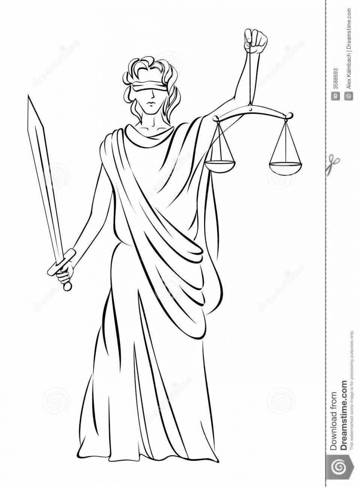 Coloring book brave lawyer