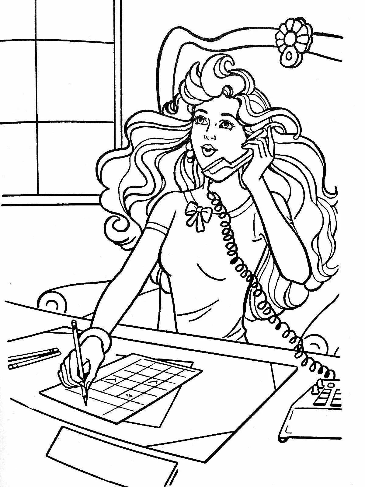 Coloring page living lawyer