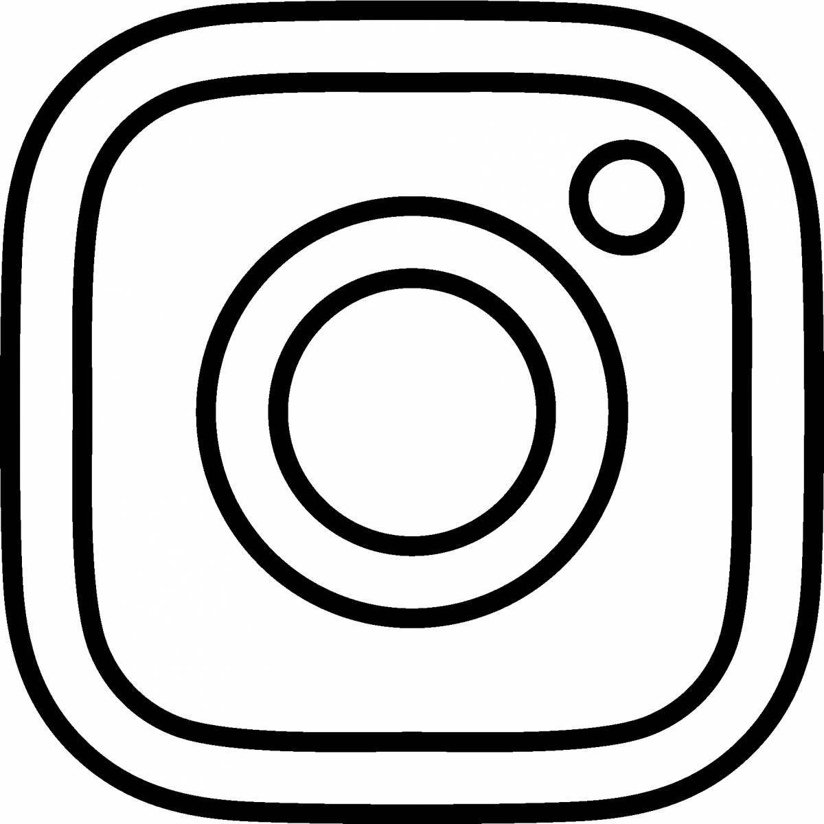 Цвето-динамическая раскраска instagram