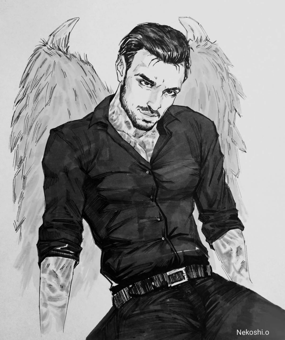 Coloring page charming lucifer