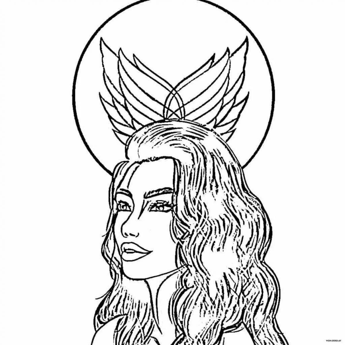 Photo Coloring majestic lucifer