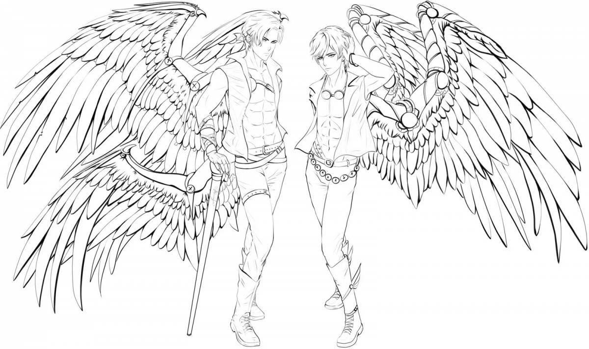 Coloring page dazzling lucifer
