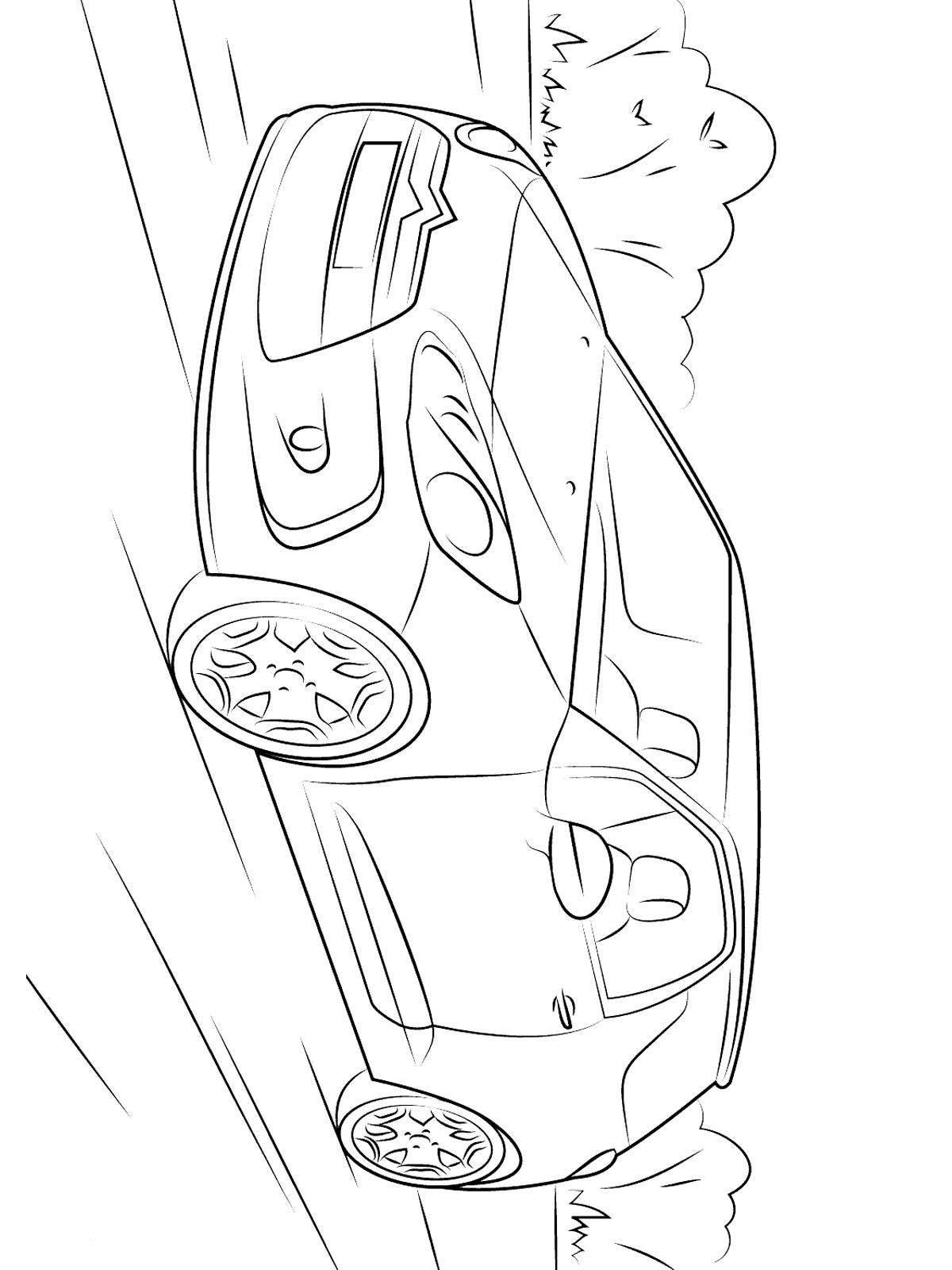 Charming citroen coloring page