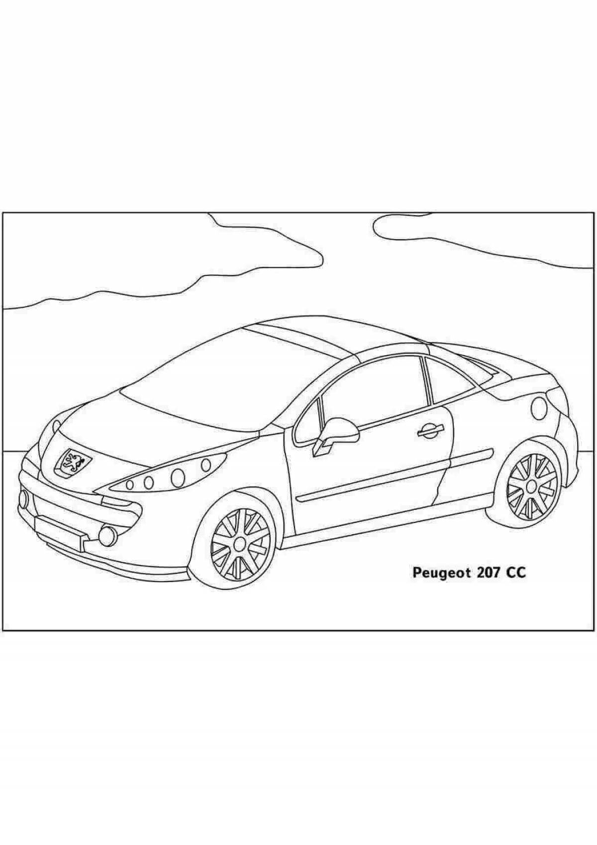 Wonderful Citroen coloring book