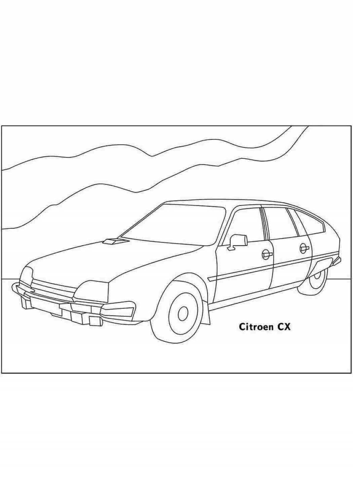 Special citroen coloring page