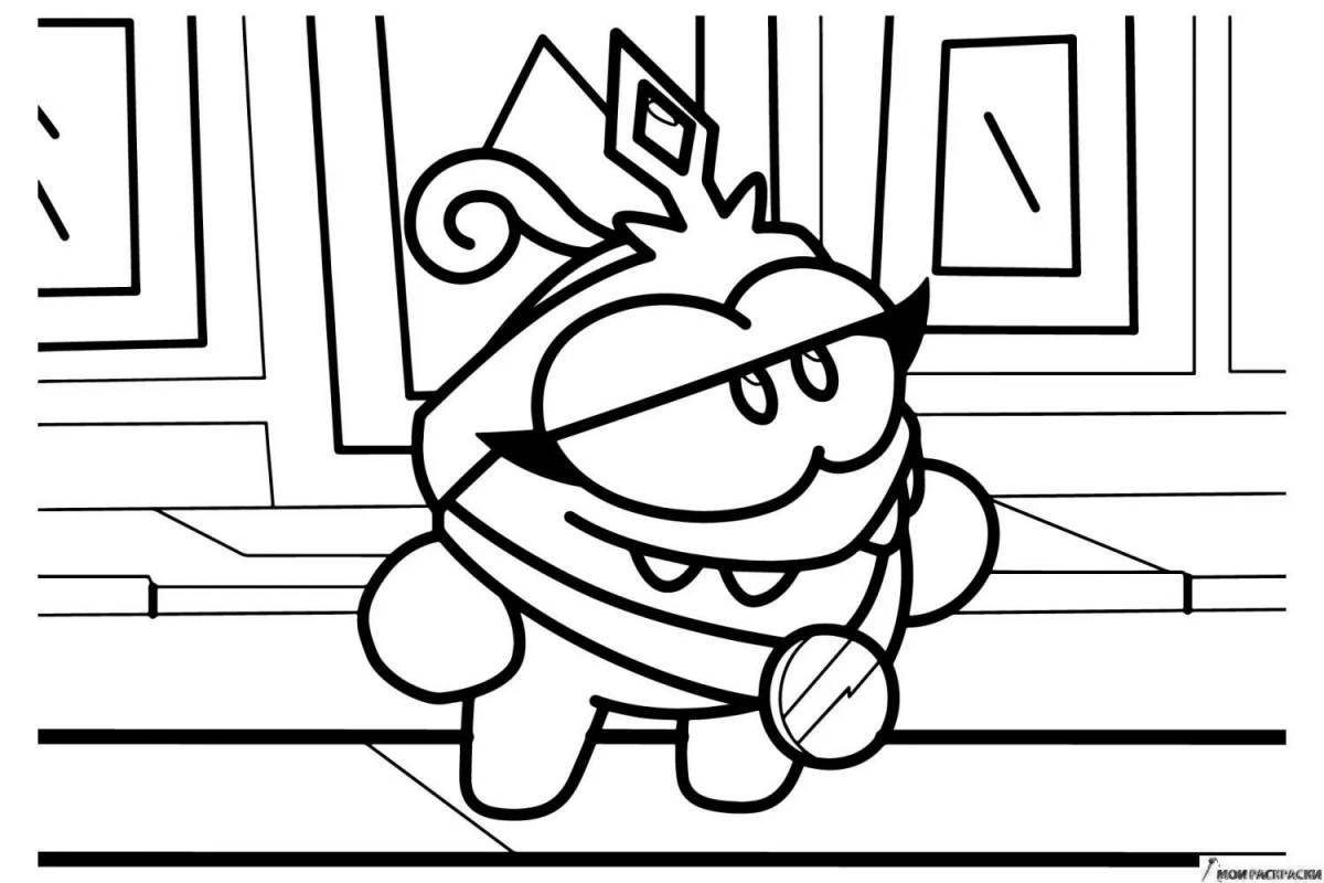 Colorful babysitter coloring page