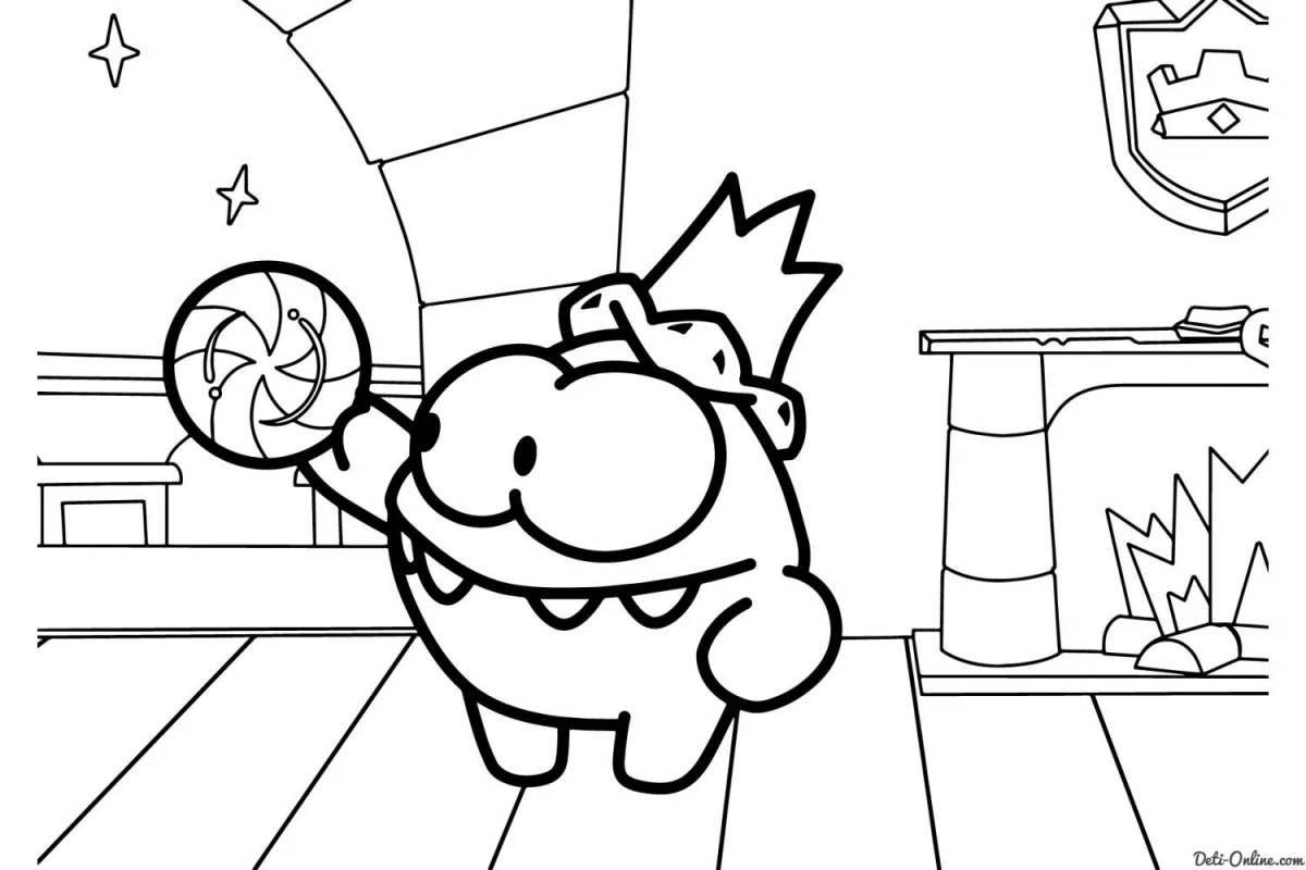 Charming babysitter coloring