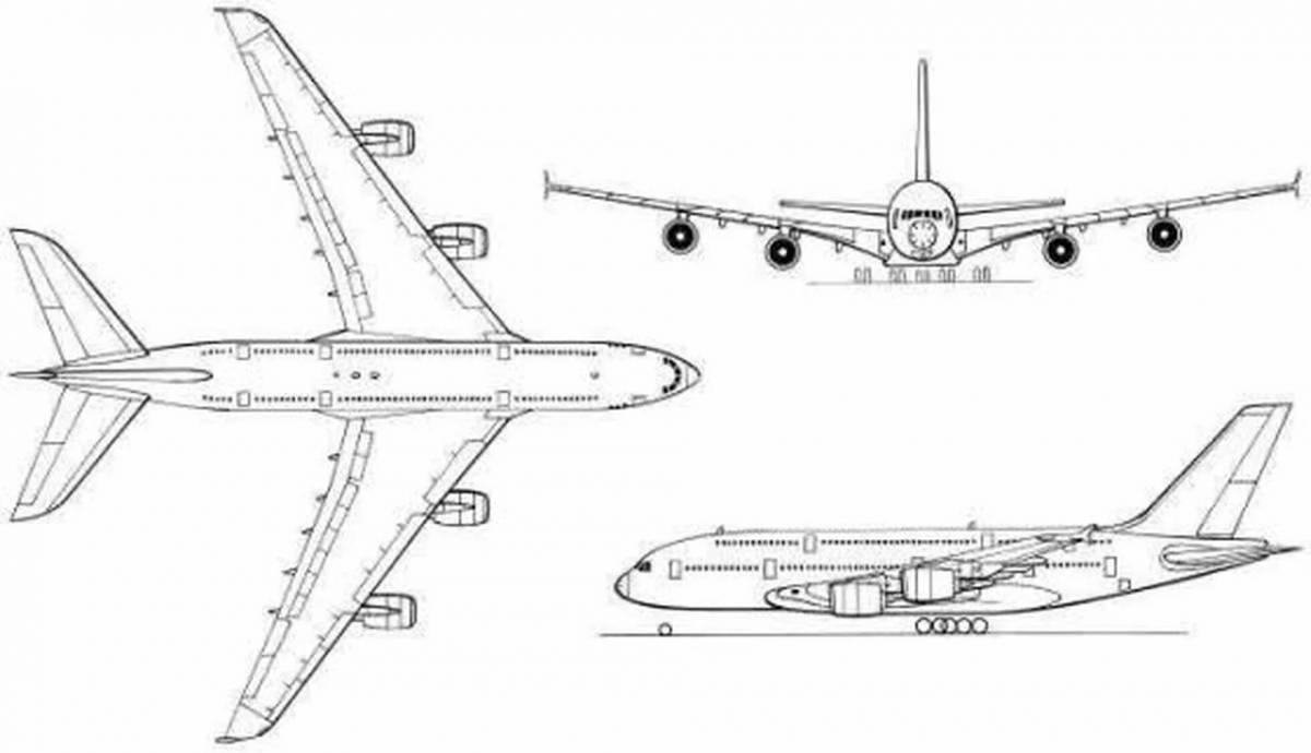 Как нарисовать аэробус а380